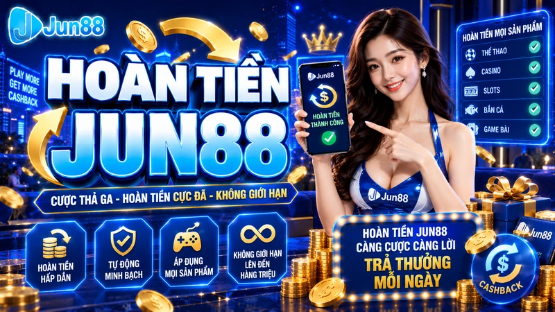 Hoàn tiền Jun88: Hướng dẫn nhận hoàn trả tiền cực nhanh