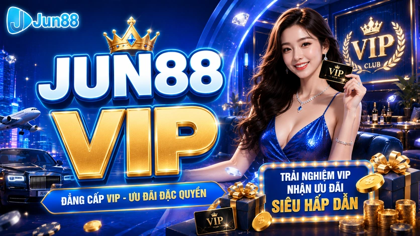 Jun88 Vip: Ưu đãi khủng, nhận thưởng lớn mỗi ngày